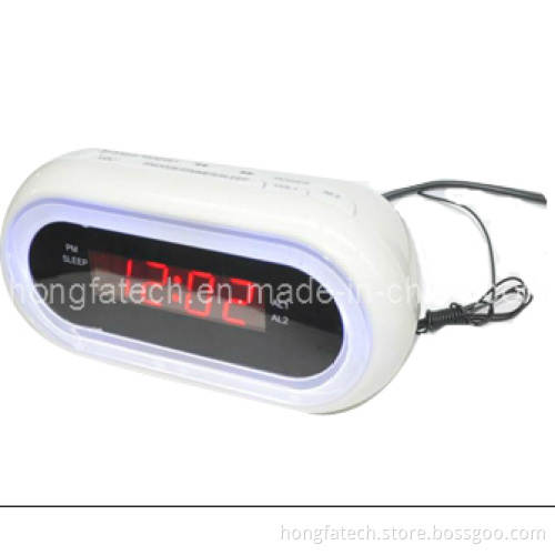 LED Pll Alarm Clock Radio with Dim Ligh (HF-1205)